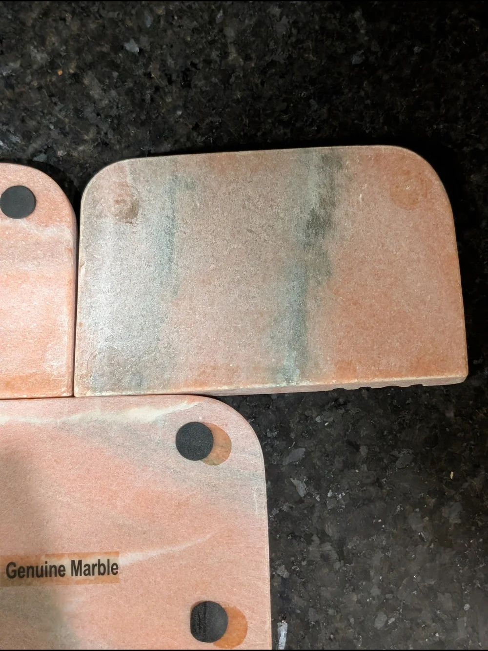Marble Stone Soap Dish - Set of 3